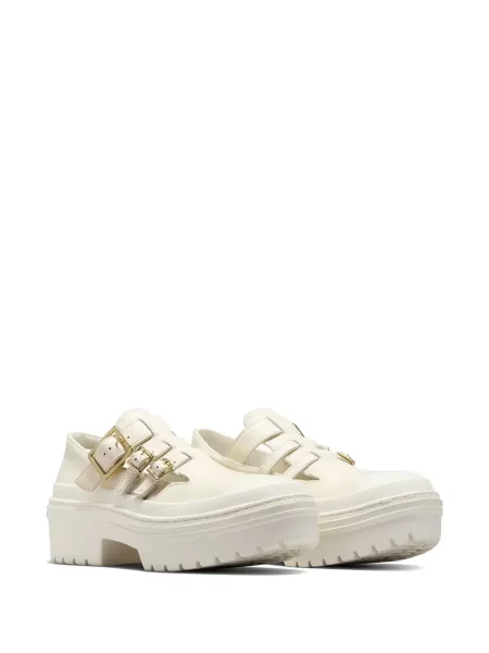 Sneakerși Converse Chuck 70 alergare cu cataramă cu bretele alb
