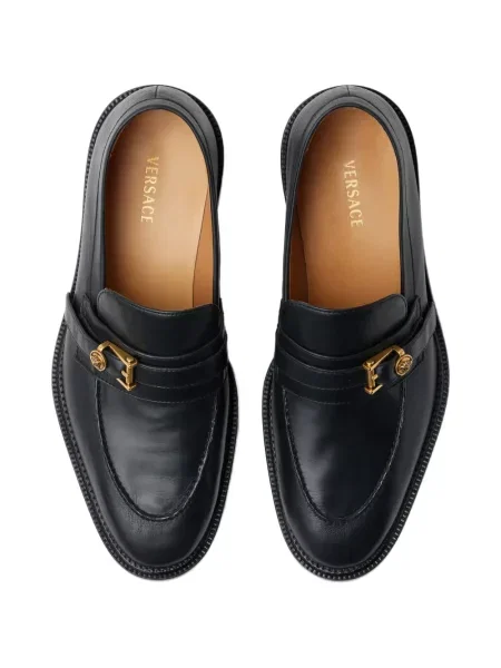 Pantofi loafer Versace din piele negru