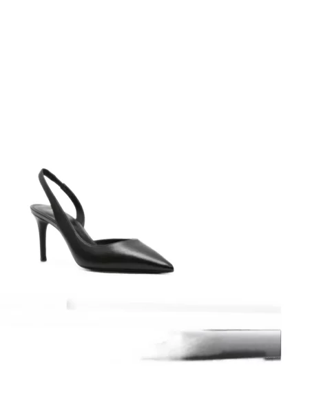 Pantofi cu toc Michael Michael Kors din piele slingback cu autograf maro