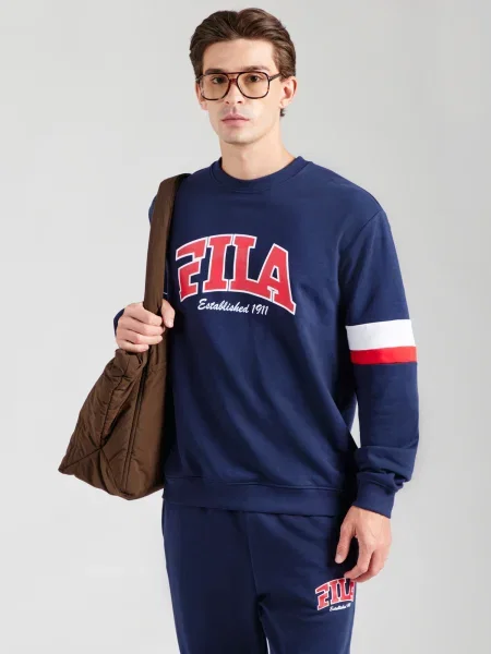 FILA Športna majica LENDELEDE temno modra / rdeča bela