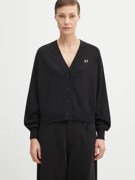 Fred Perry kardigan lekki czarny