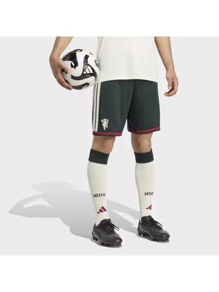 ADIDAS PERFORMANCE Sportske hlače Manchester United tamno zelena / bordo / prljavo bijela