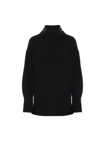 Top Alberto Biani z kapturem czarny