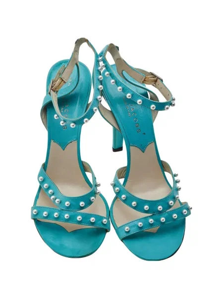 Sandale Marc Jacobs din piele albastru