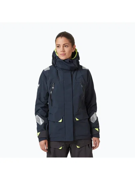 Geacă de navigație pentru femei Helly Hansen Skagen Offshore bleumarin