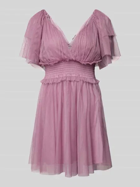 Sukienka koktajlowa z dekoltem w serek Lace & Beads