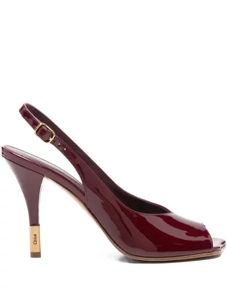 Sandale Chloé slingback roșu
