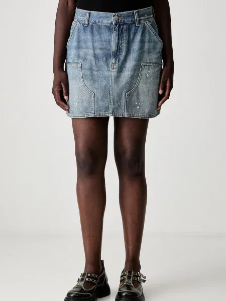 Carhartt WIP W Maeve Double Knee fustă din denim