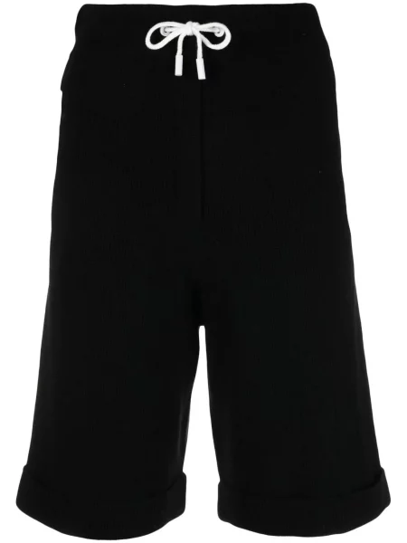 Pantaloni scurți Max & Moi din lână merinos negru