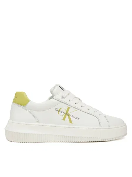 Calvin Klein Jeans Laisvalaikio batai Chunky Cupsole Laceup Mon Lth balta
