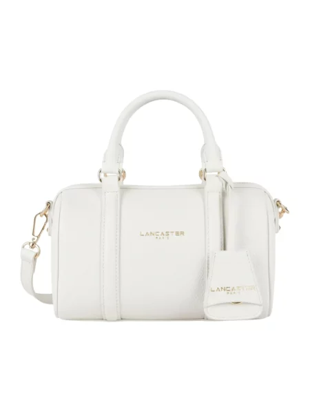 Torebka Lancaster skórzana biała