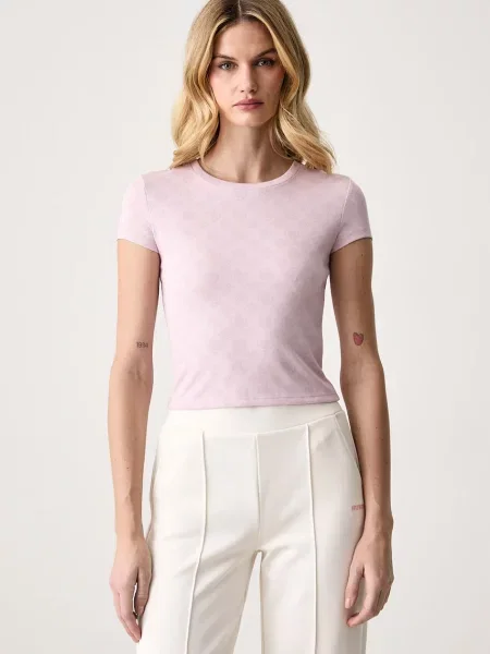 Guess t-shirt γυναικείο MARILU ροζ