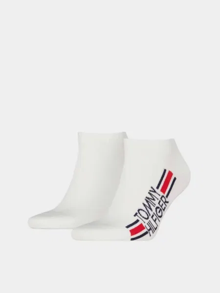 Tommy Hilfiger SNEAKER 2P LOGO STRIPE Набір шкарпеток Бавовна/поліамід білий