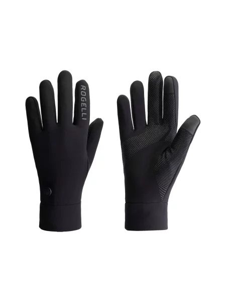 Zimowe rękawiczki sportowe Rogelli Essential Thermal z membraną czarne