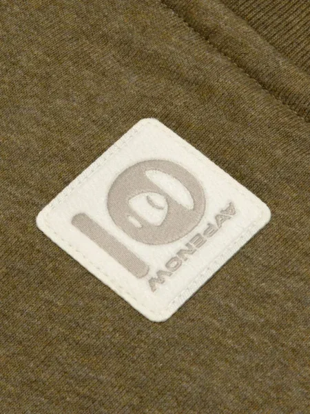 Pulover Aape By A Bathing Ape cu decolteu rotund verde