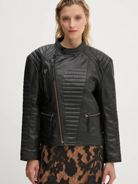 Kurtka skórzana Munthe czarna
