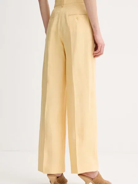 Weekend Max Mara штани лляні MALIZIA