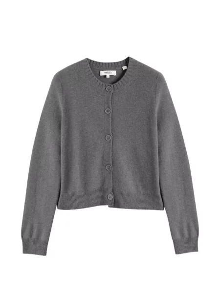 Cardigan Chinti & Parker cu decolteu rotund gri