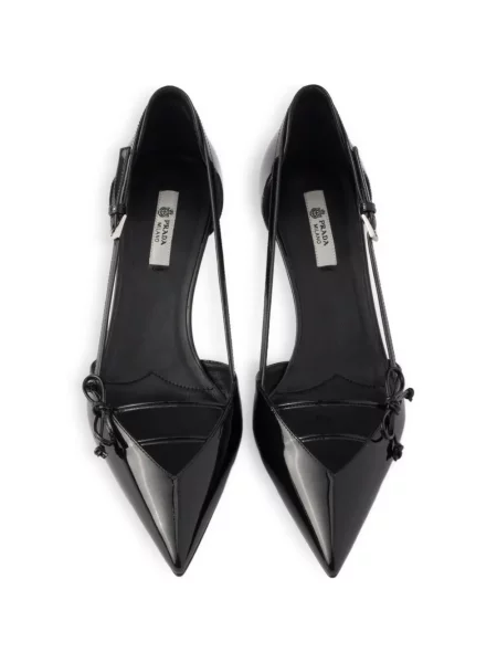 Pantofi cu toc Prada din piele negru