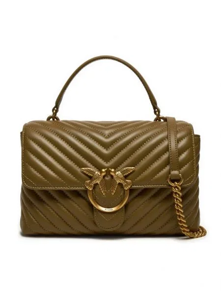 Pinko Geantă Love Lady Puff Classic Cl AI PLTT verde