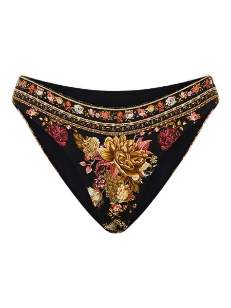 Bikini Camilla cu model floral cu imagine negru