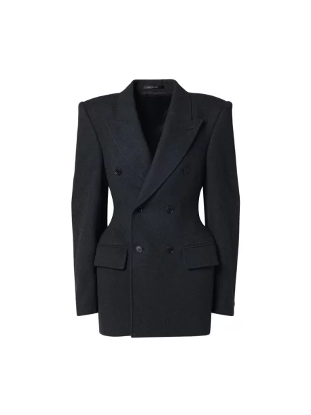 Lniana marynarka Balenciaga szara