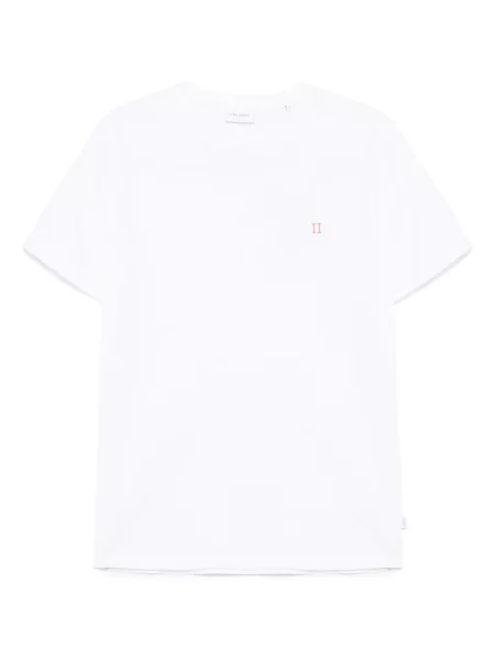 Tricou Les Deux cu broderie alb