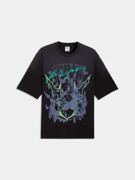 Футболка PUMA Tech-x Washed Boxy Tee комбінований верх чорний
