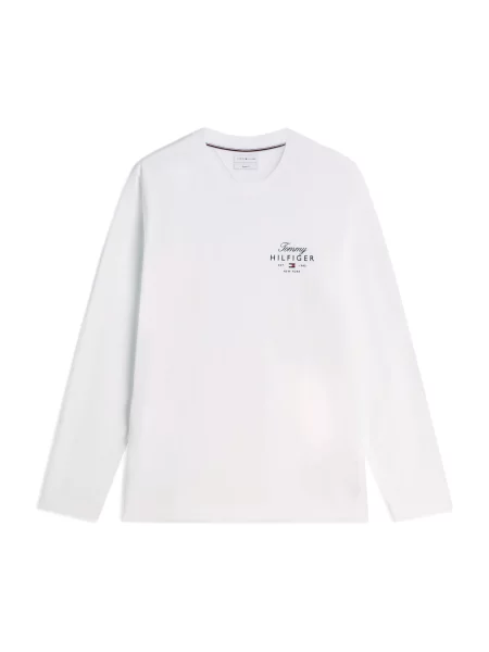 TOMMY HILFIGER Tricou roșu / negru alb