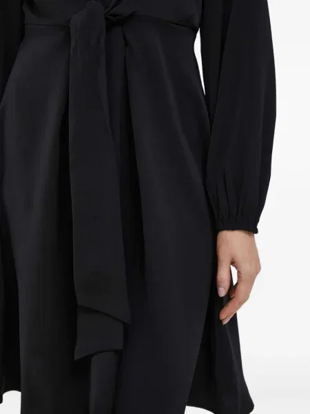 Rochie maxi Dkny lungă de costum negru