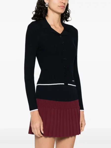 Cardigan Sandro tricotate albastru