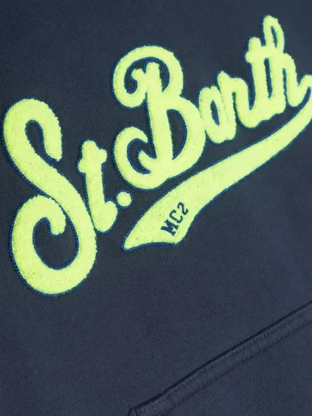Bluza z kapturem dziecięca Mc2 Saint Barth niebieska