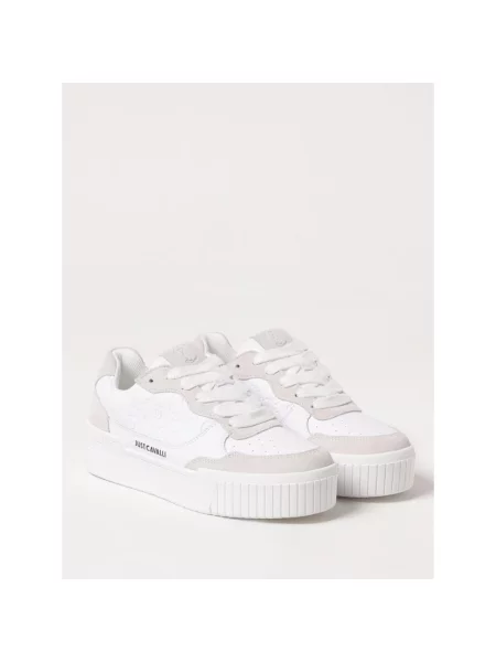 Sneakersy Just Cavalli skórzane białe