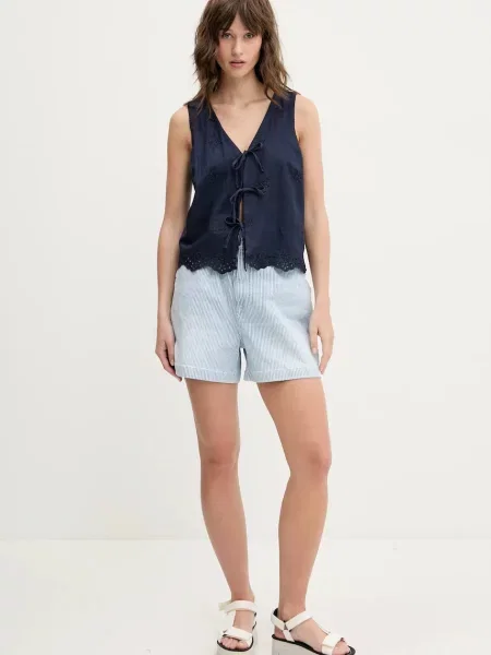 Jeans kratke hlače Tommy Jeans modra