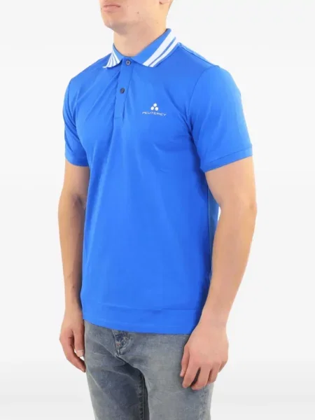 Ριγέ με κολάρο polo Peuterey μπλε