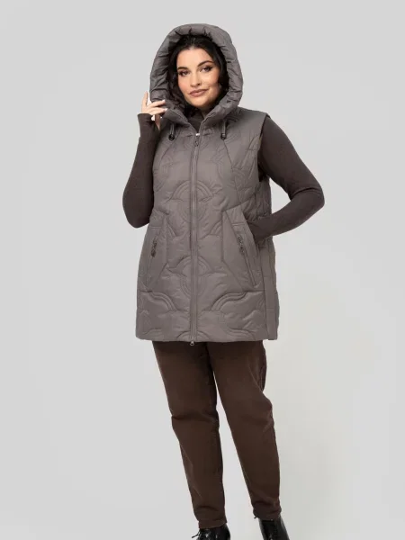 Жилет з утеплювачем All Posa мокко