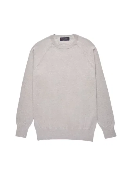 Sweter Brooks Brothers z kaszmiru szary
