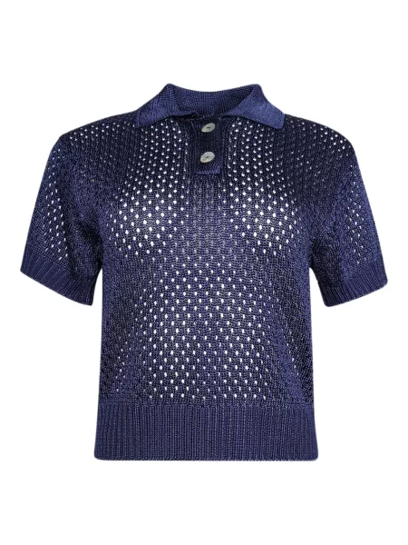 Dzianinowe polo Calle Del Mar niebieskie