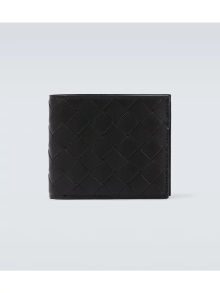 Portofel Bottega Veneta din piele verde