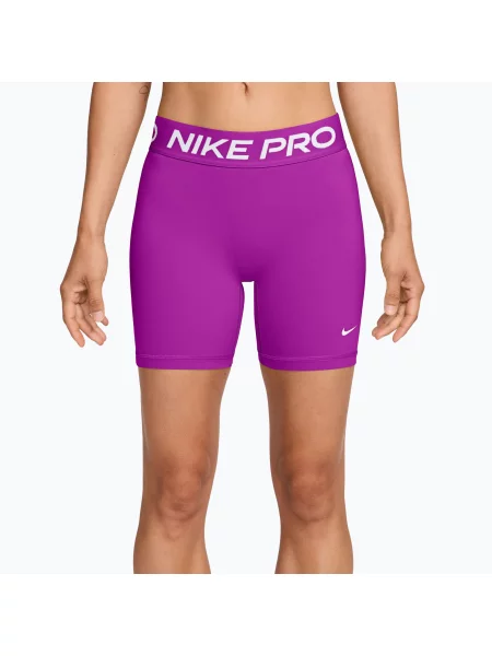 Pantaloni scurți pentru femei Nike Pro vivid purple/white alb