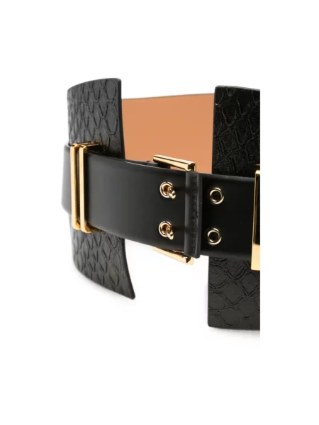 Pasek Elisabetta Franchi w paski czarny