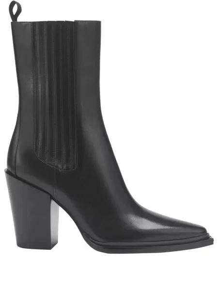 Botine chelsea Potamy din piele negru