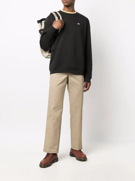 Dukserice Dickies Construct s okruglim izrezom s autogramom crna