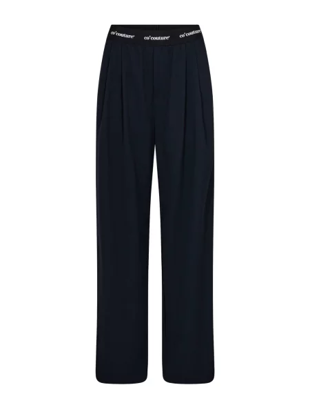 Co'couture Pantaloni Amina bleumarin / negru alb