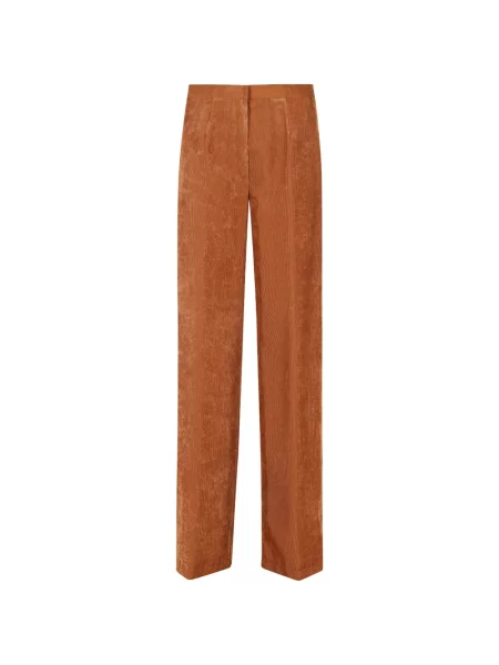 Pantaloni Forte_forte de catifea cord portocaliu