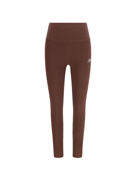 Legginsy New Balance z wysoką talią czerwone