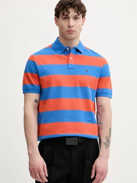 Polo majica Tommy Hilfiger narančasta