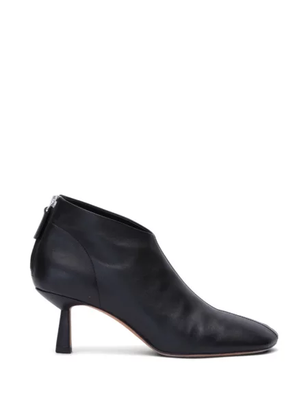 Botine 3.1 Phillip Lim din piele cu vârf pătrat negru