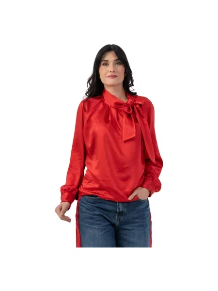 Bluzka Kocca z długim rękawem czerwona