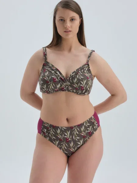 Bikini Dagi cu talie înaltă maro